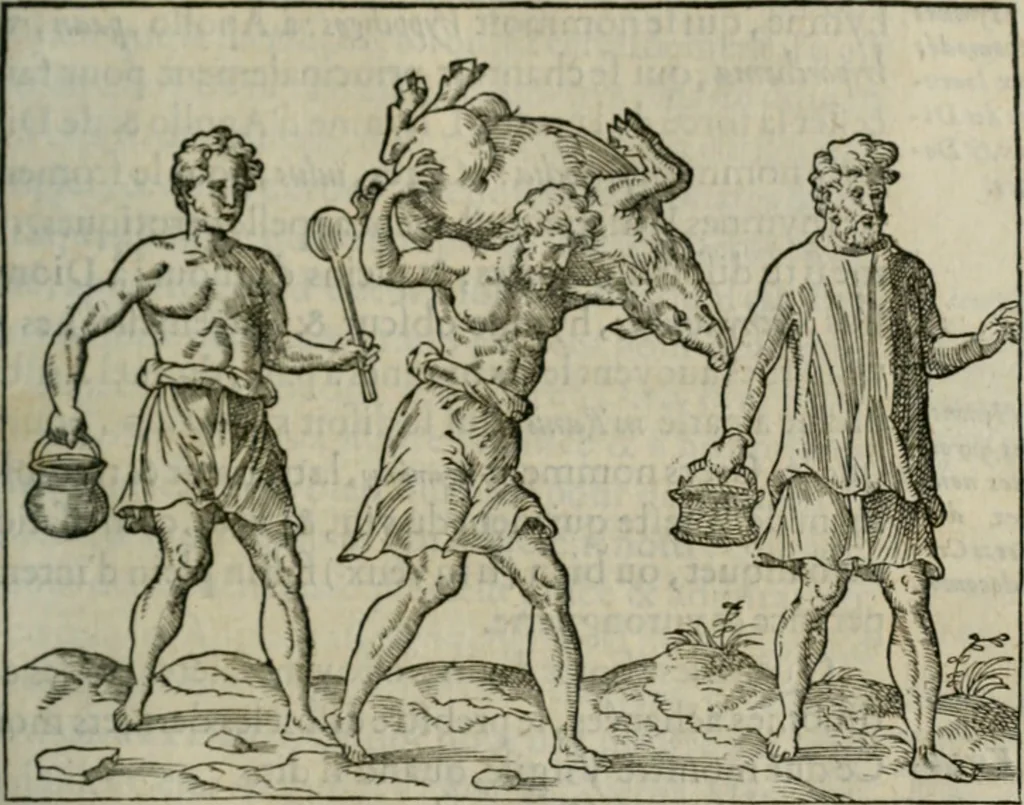 An illustration from Discours de la religion des anciens Romains--, 1581, leaf 332