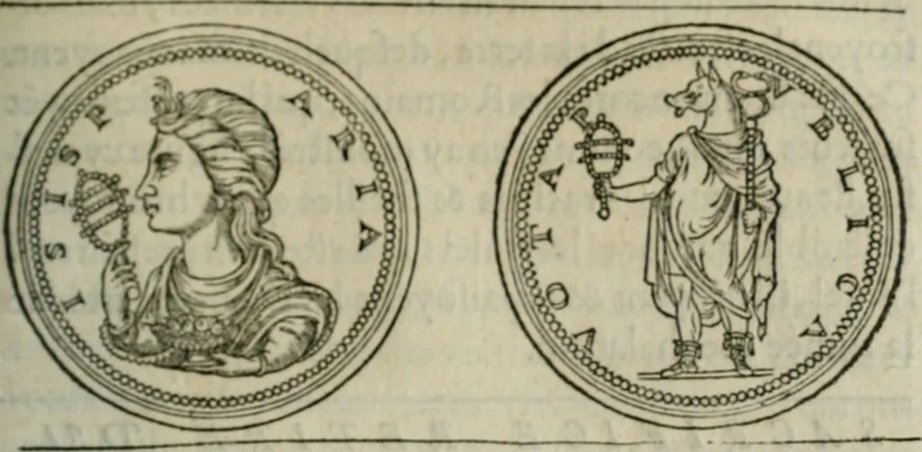 An illustration from Discours de la religion des anciens Romains--, 1581, leaf 336