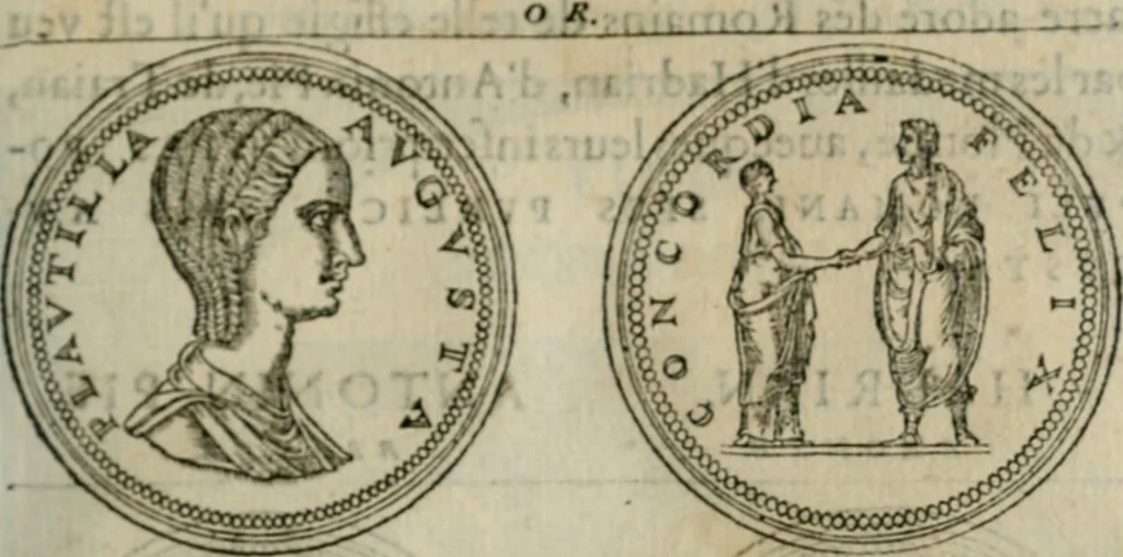 An illustration from Discours de la religion des anciens Romains--, 1581, leaf 34