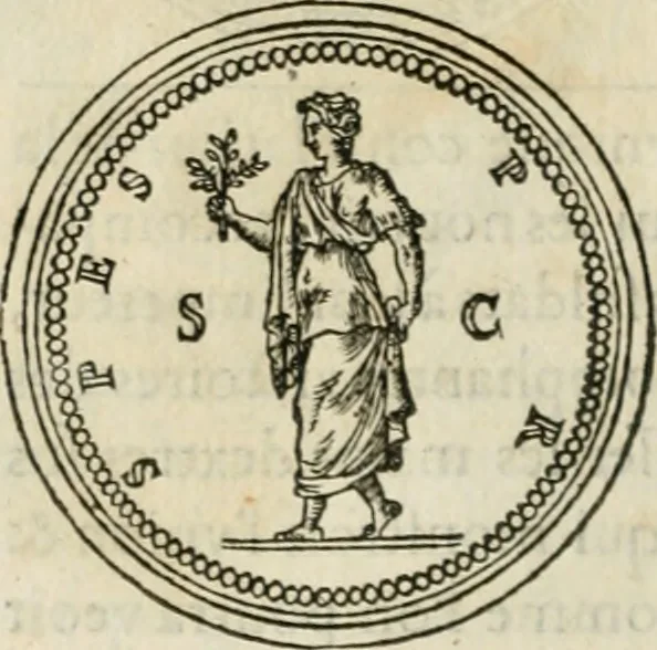 An illustration from Discours de la religion des anciens Romains--, 1581, leaf 35