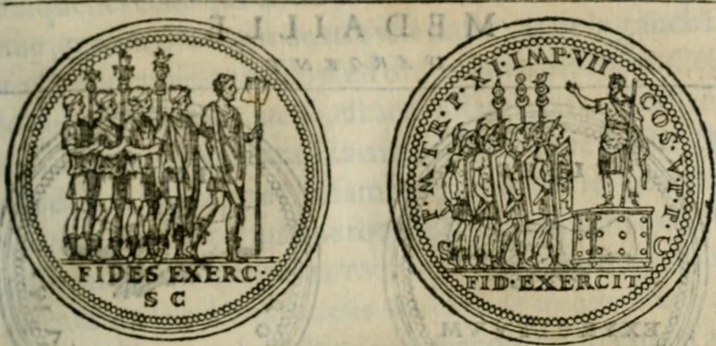An illustration from Discours de la religion des anciens Romains--, 1581, leaf 38