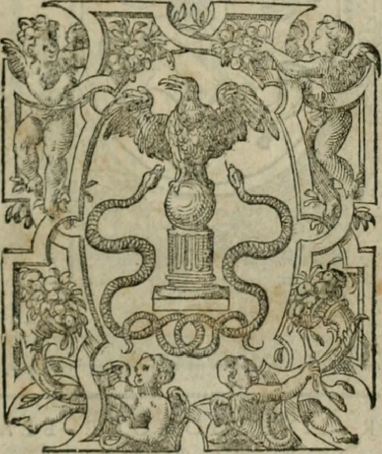 An illustration from Discours de la religion des anciens Romains--, 1581, leaf 4