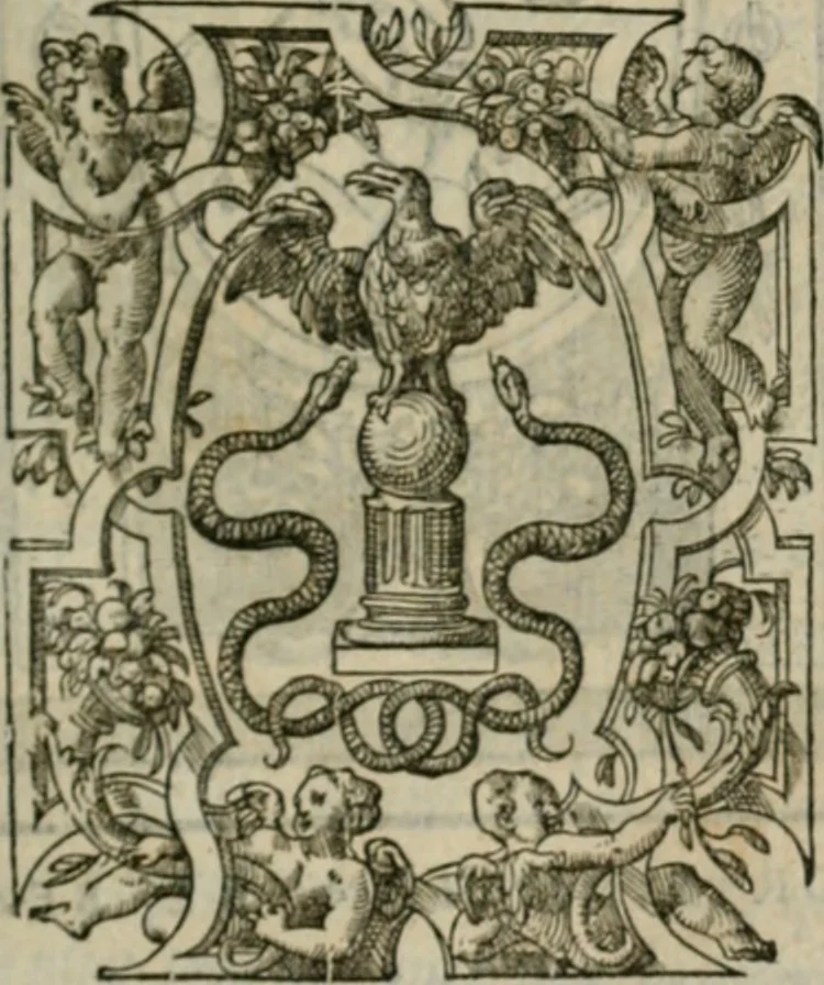 An illustration from Discours de la religion des anciens Romains--, 1581, leaf 400