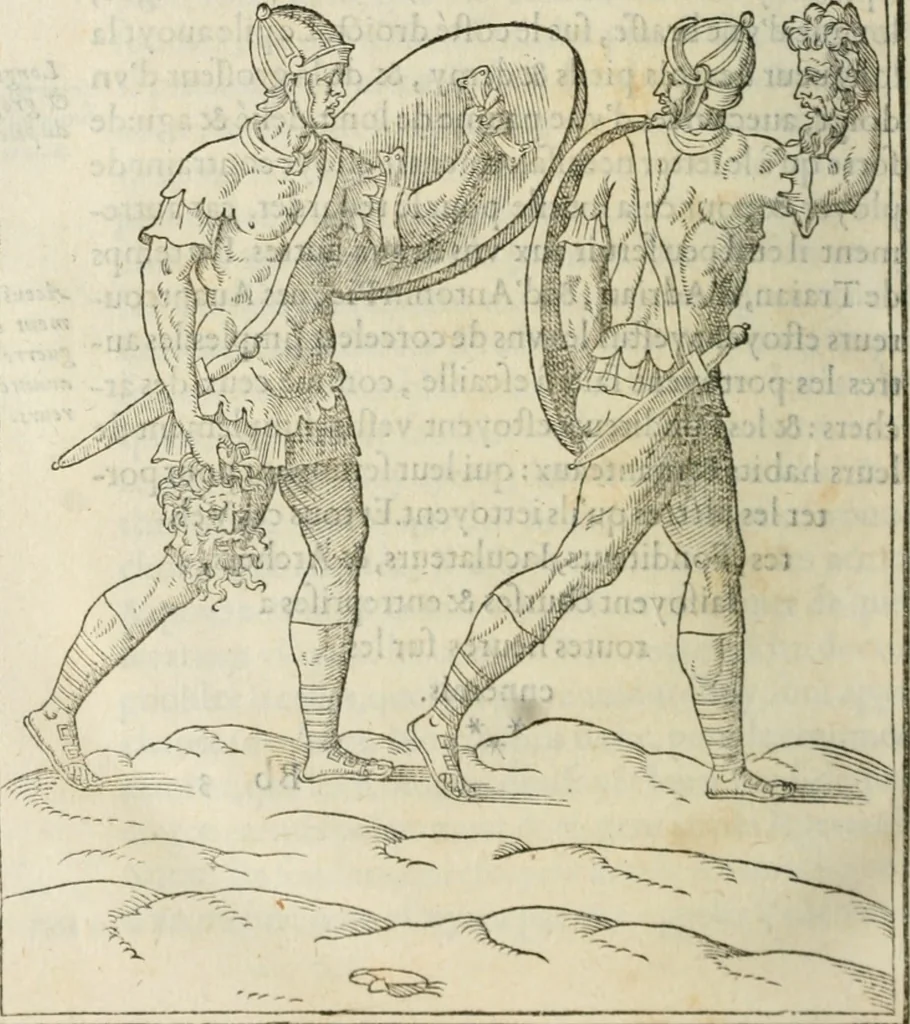 An illustration from Discours de la religion des anciens Romains--, 1581, leaf 413