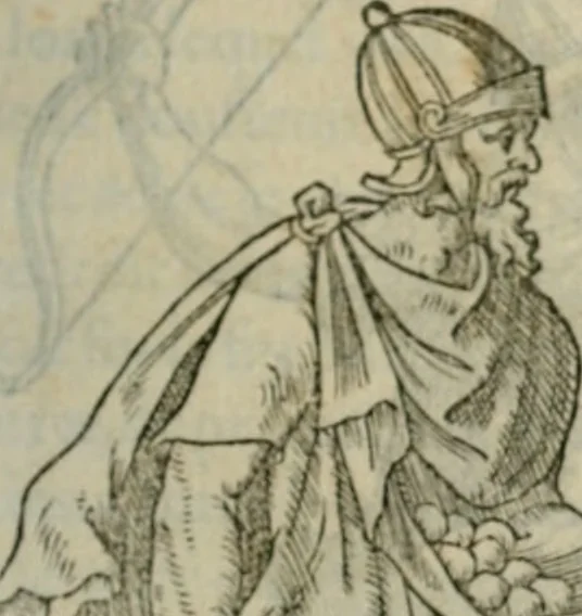 An illustration from Discours de la religion des anciens Romains--, 1581, leaf 414