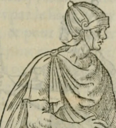 An illustration from Discours de la religion des anciens Romains--, 1581, leaf 414