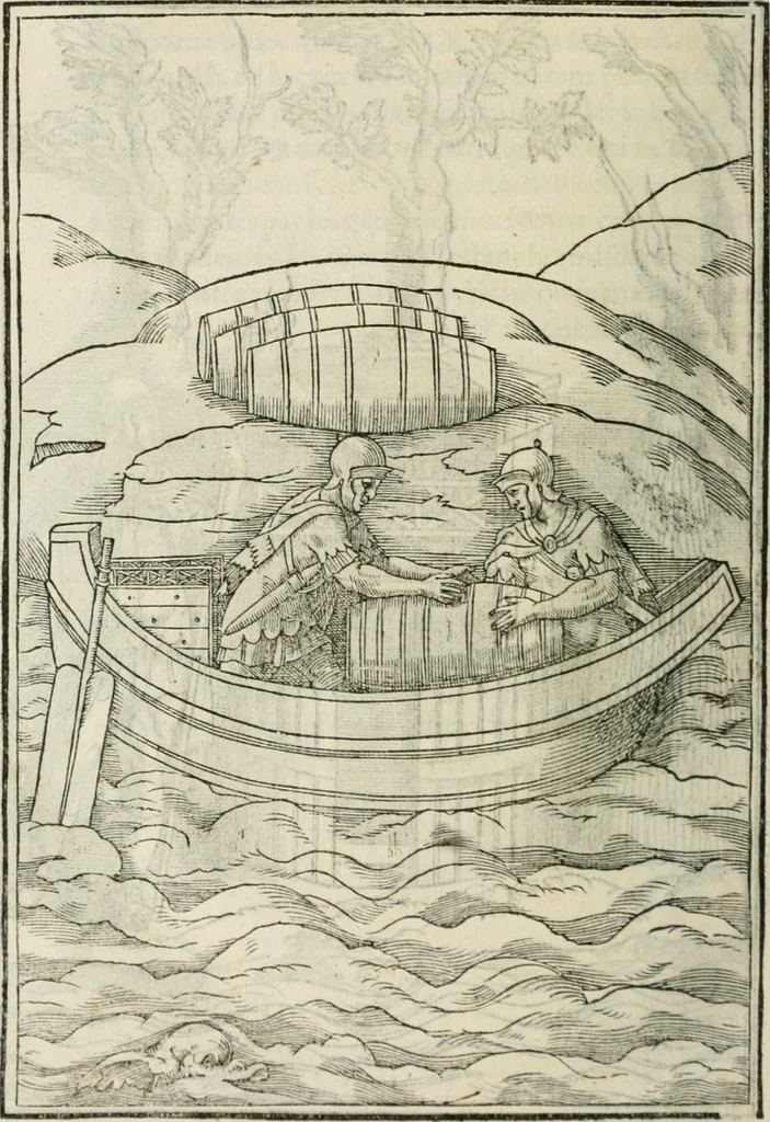 An illustration from Discours de la religion des anciens Romains--, 1581, leaf 439
