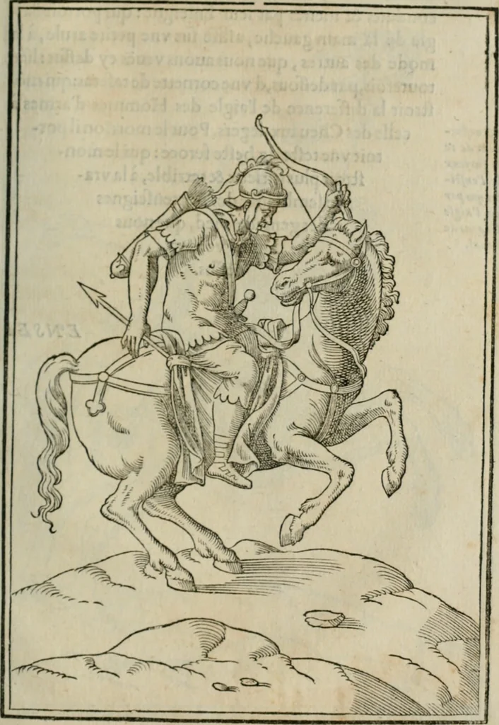 An illustration from Discours de la religion des anciens Romains--, 1581, leaf 458