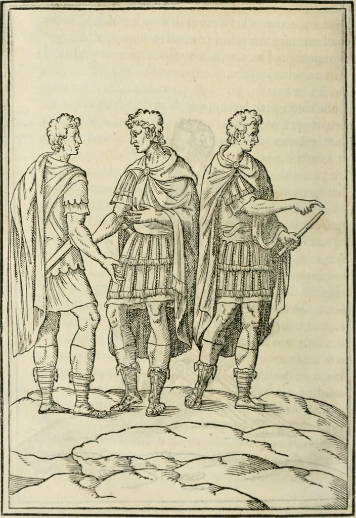 An illustration from Discours de la religion des anciens Romains--, 1581, leaf 471