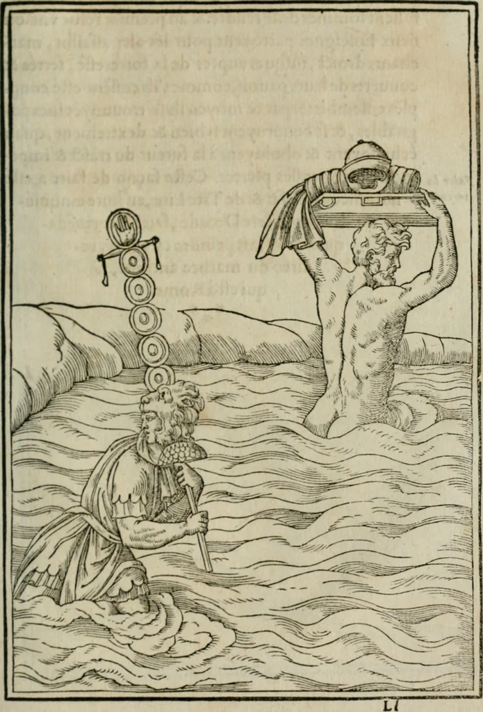 An illustration from Discours de la religion des anciens Romains--, 1581, leaf 480