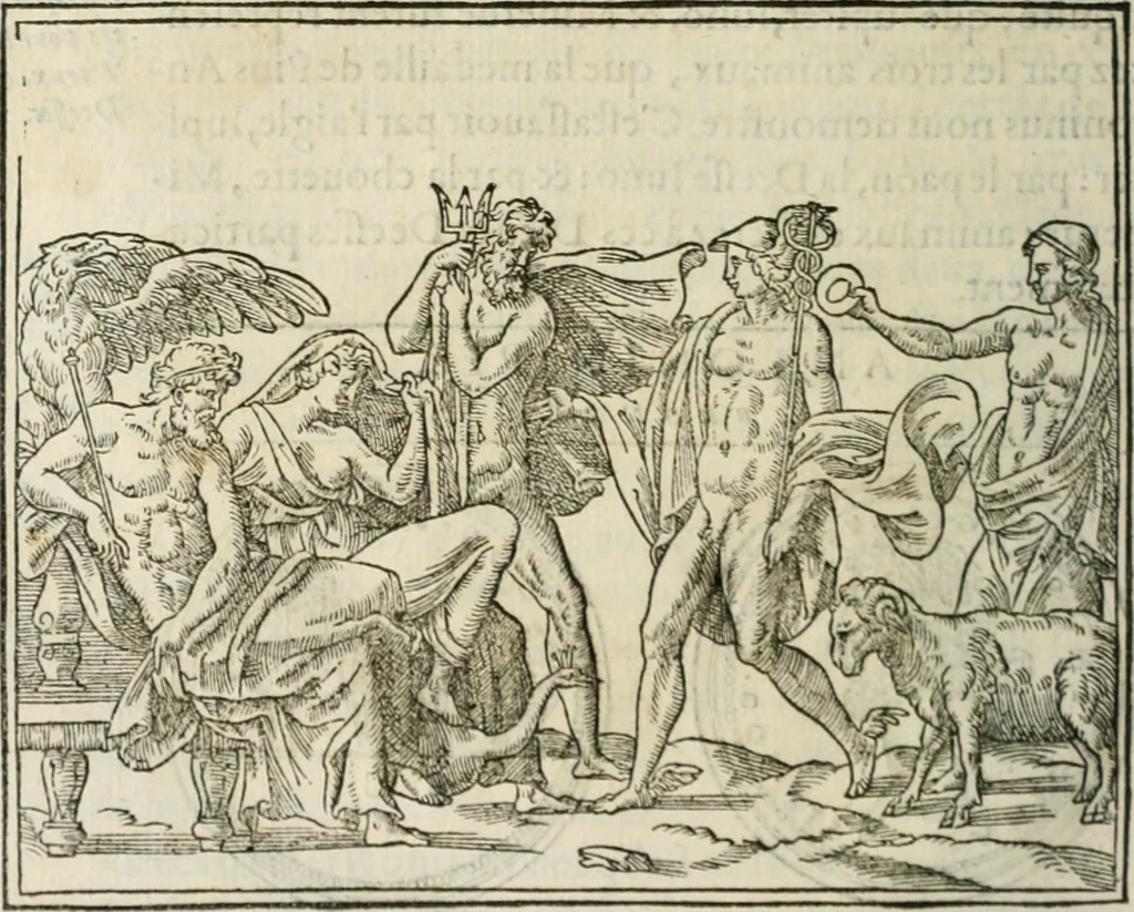 An illustration from Discours de la religion des anciens Romains--, 1581, leaf 51