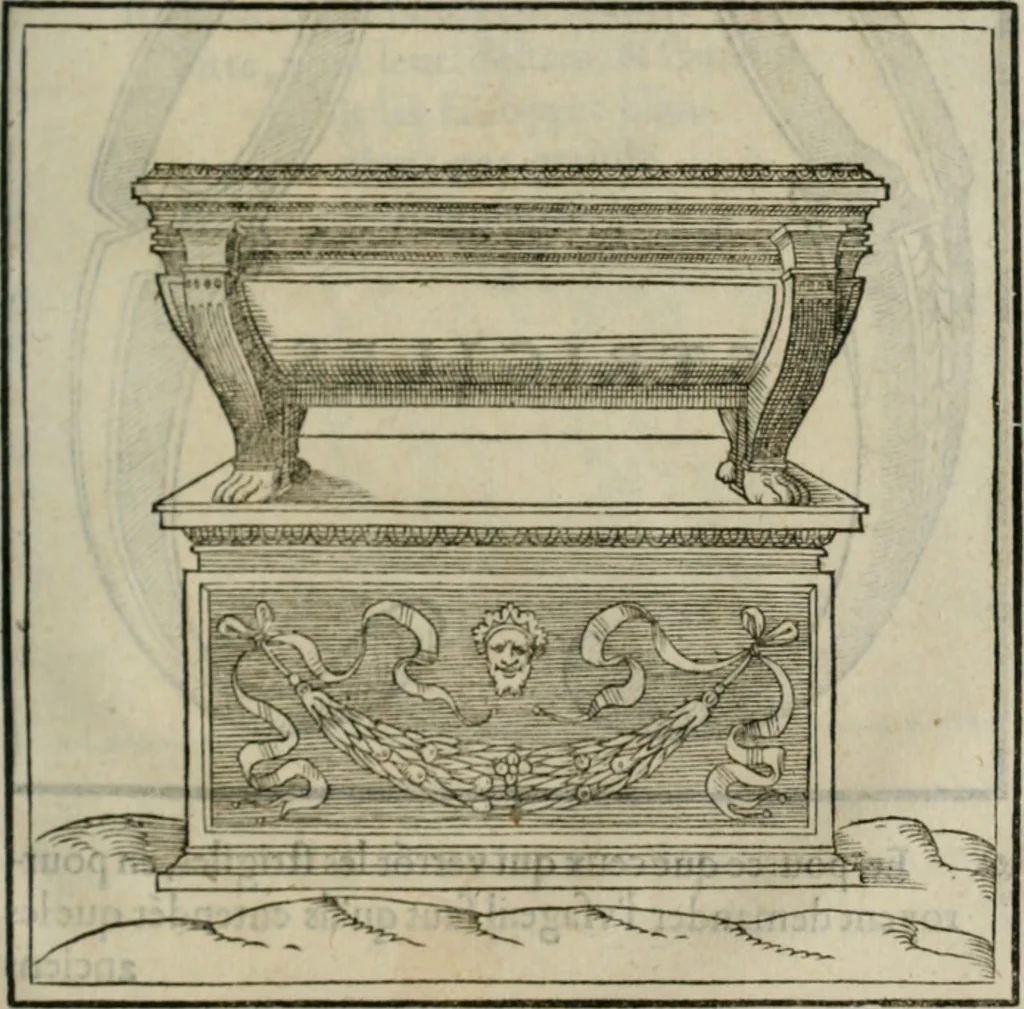 An illustration from Discours de la religion des anciens Romains--, 1581, leaf 524