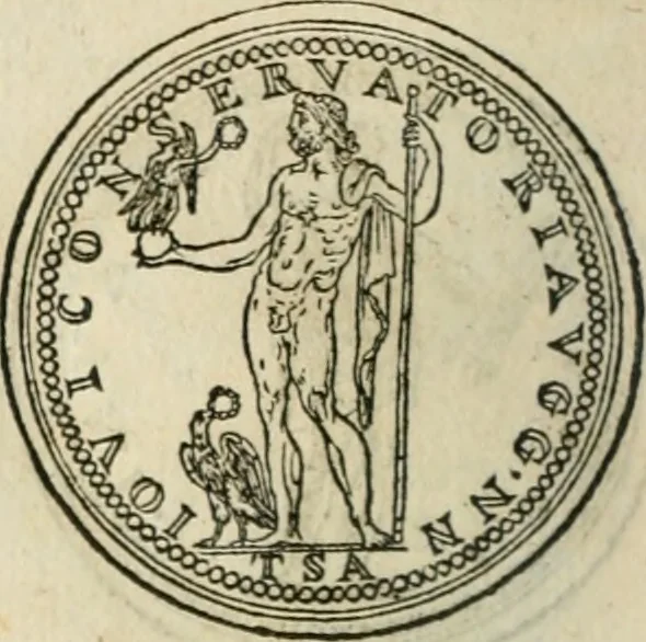 An illustration from Discours de la religion des anciens Romains--, 1581, leaf 67