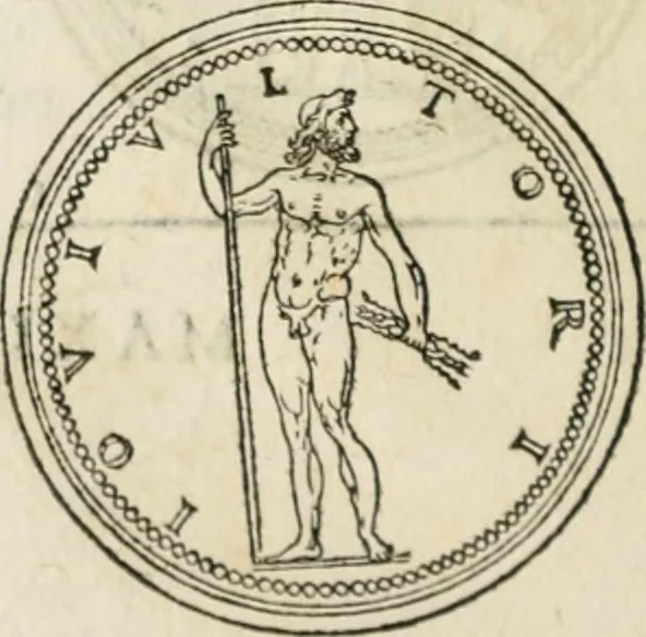 An illustration from Discours de la religion des anciens Romains--, 1581, leaf 67