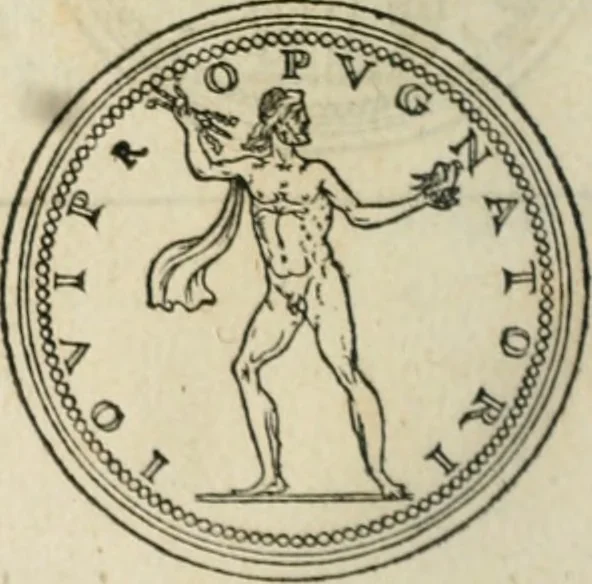 An illustration from Discours de la religion des anciens Romains--, 1581, leaf 67