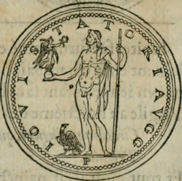 An illustration from Discours de la religion des anciens Romains--, 1581, leaf 68