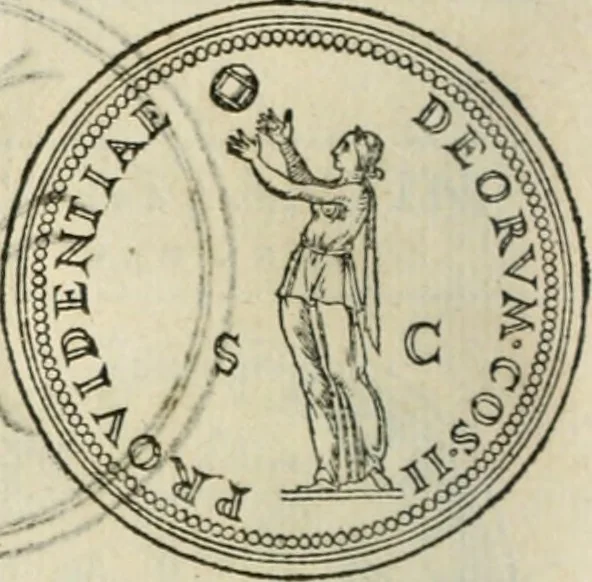 An illustration from Discours de la religion des anciens Romains--, 1581, leaf 77