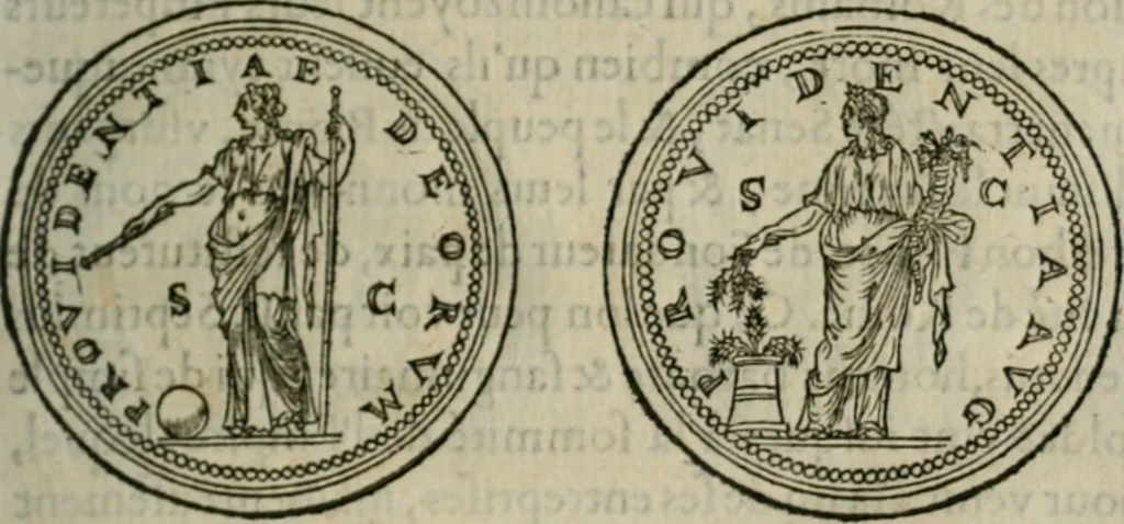 An illustration from Discours de la religion des anciens Romains--, 1581, leaf 78