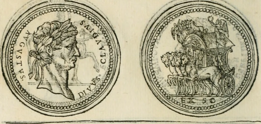 An illustration from Discours de la religion des anciens Romains--, 1581, leaf 81