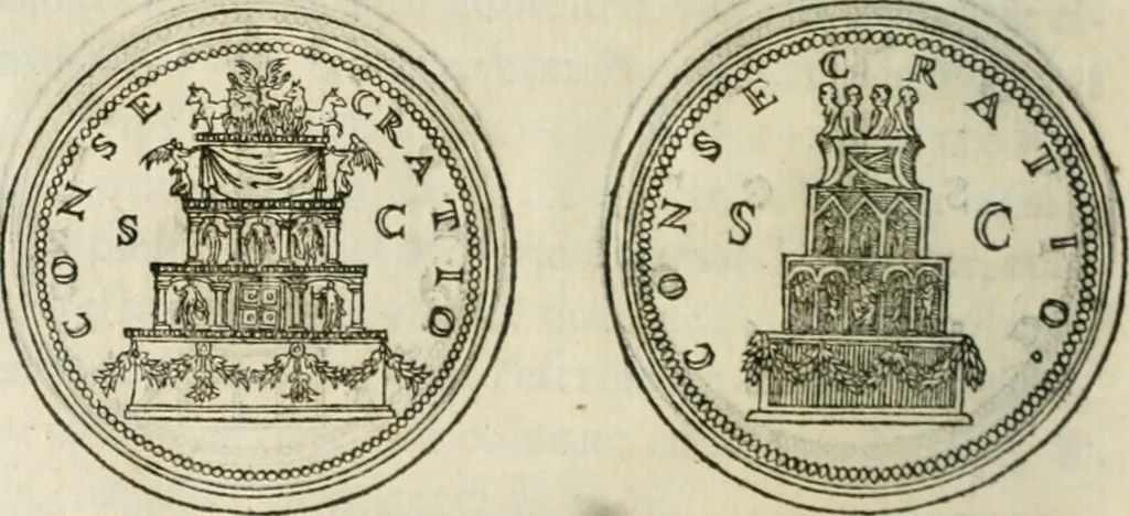 An illustration from Discours de la religion des anciens Romains--, 1581, leaf 83