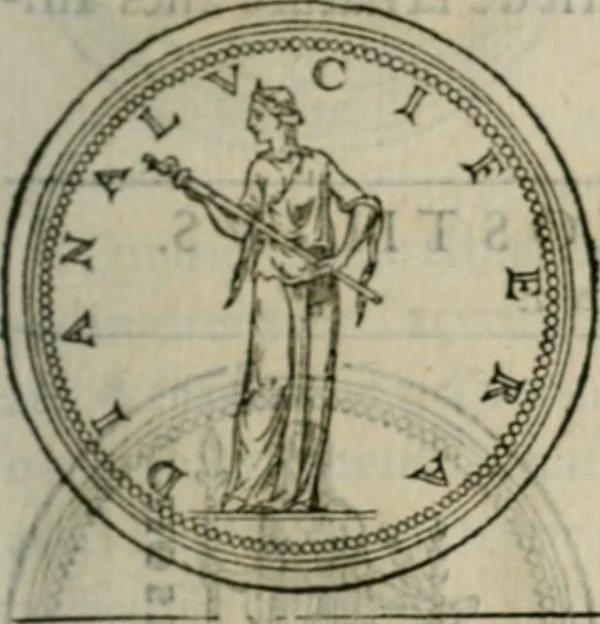 An illustration from Discours de la religion des anciens Romains--, 1581, leaf 90