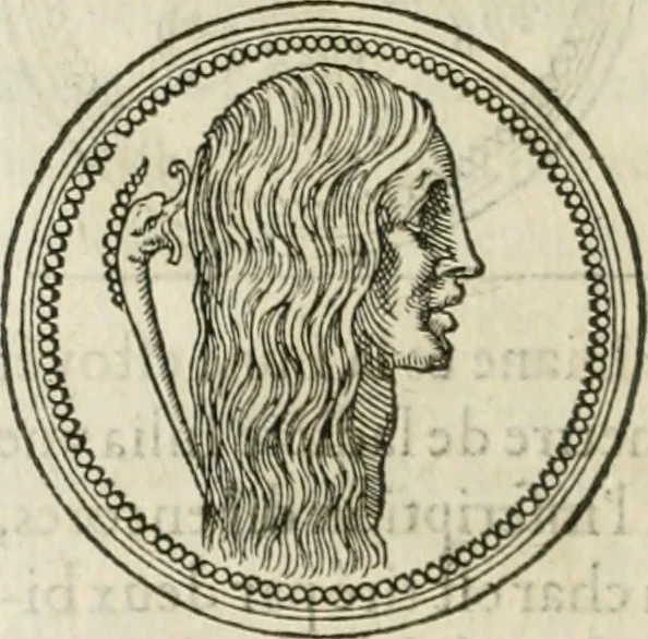 An illustration from Discours de la religion des anciens Romains--, 1581, leaf 91