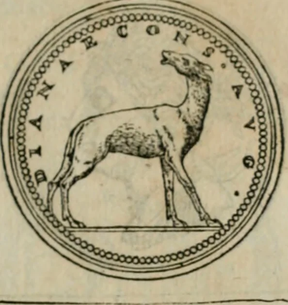 An illustration from Discours de la religion des anciens Romains--, 1581, leaf 96