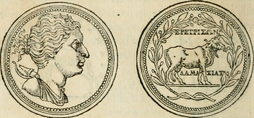 An illustration from Discours de la religion des anciens Romains--, 1581, leaf 97