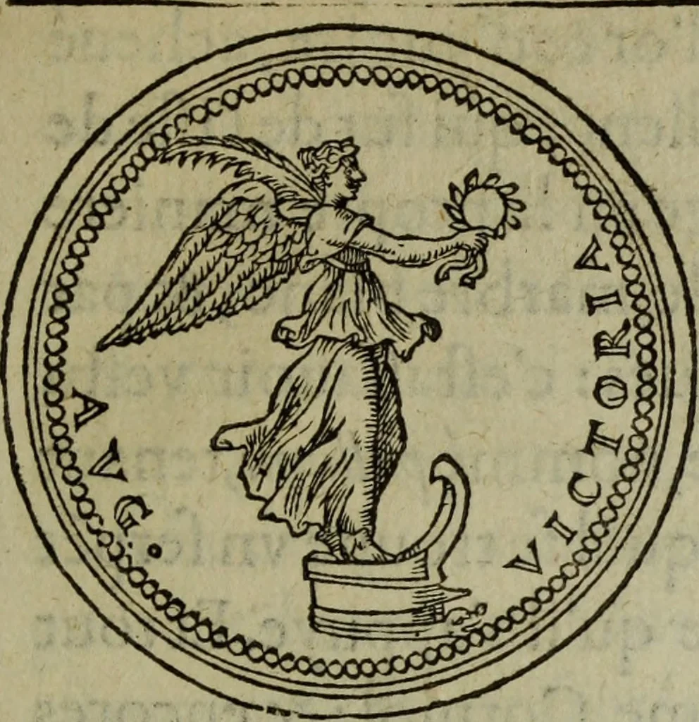An illustration from Discours de la religion des anciens Romains : de la castrametation & discipline militaire d'iceux. Des bains & antiques exercitations grecques & romaines ..., 1581, leaf 110