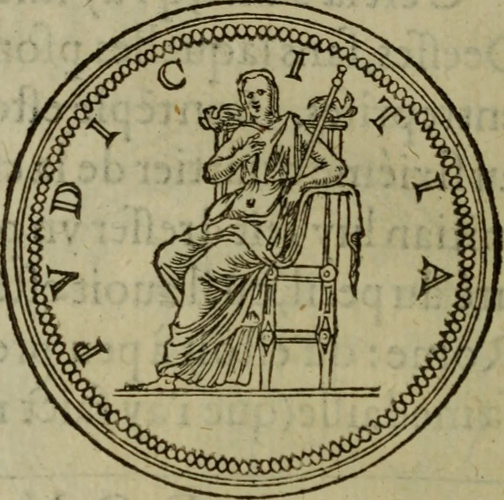 An illustration from Discours de la religion des anciens Romains : de la castrametation & discipline militaire d'iceux. Des bains & antiques exercitations grecques & romaines ..., 1581, leaf 117