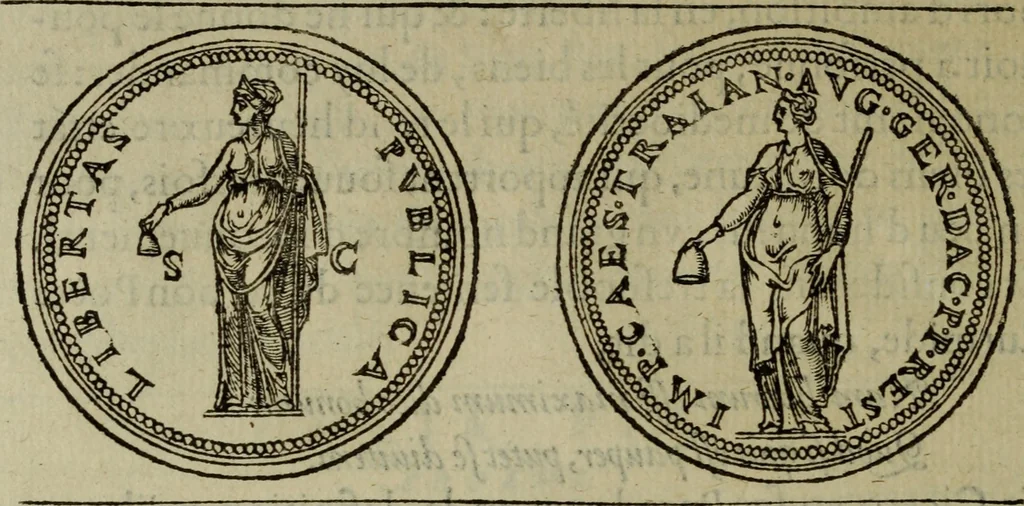 An illustration from Discours de la religion des anciens Romains : de la castrametation & discipline militaire d'iceux. Des bains & antiques exercitations grecques & romaines ..., 1581, leaf 119