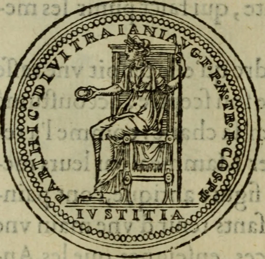 An illustration from Discours de la religion des anciens Romains : de la castrametation & discipline militaire d'iceux. Des bains & antiques exercitations grecques & romaines ..., 1581, leaf 123