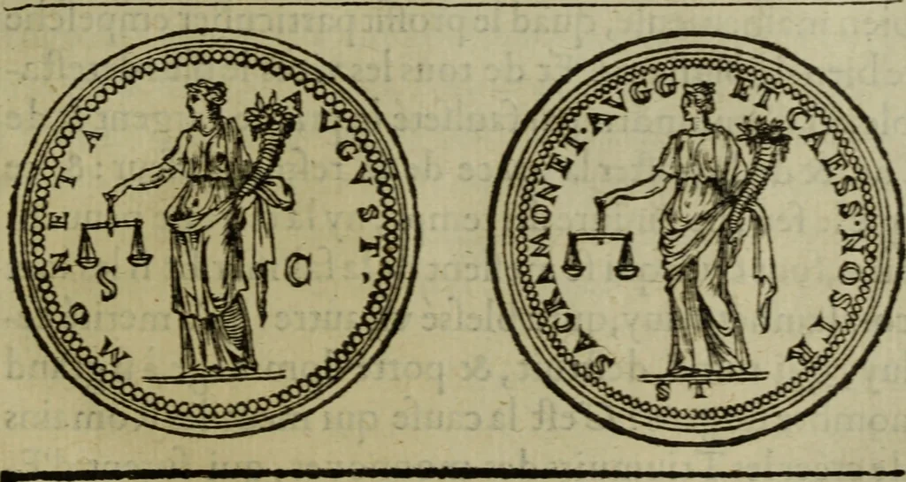 An illustration from Discours de la religion des anciens Romains : de la castrametation & discipline militaire d'iceux. Des bains & antiques exercitations grecques & romaines ..., 1581, leaf 124