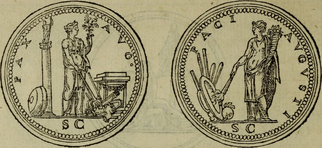 An illustration from Discours de la religion des anciens Romains : de la castrametation & discipline militaire d'iceux. Des bains & antiques exercitations grecques & romaines ..., 1581, leaf 13