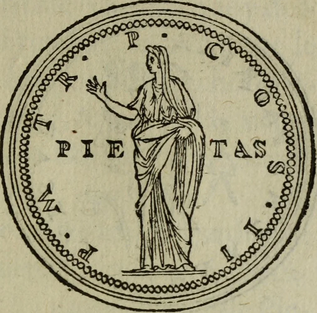 An illustration from Discours de la religion des anciens Romains : de la castrametation & discipline militaire d'iceux. Des bains & antiques exercitations grecques & romaines ..., 1581, leaf 132