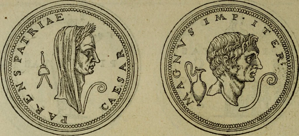 An illustration from Discours de la religion des anciens Romains : de la castrametation & discipline militaire d'iceux. Des bains & antiques exercitations grecques & romaines ..., 1581, leaf 133