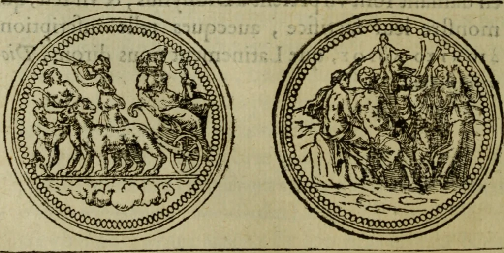 An illustration from Discours de la religion des anciens Romains : de la castrametation & discipline militaire d'iceux. Des bains & antiques exercitations grecques & romaines ..., 1581, leaf 147