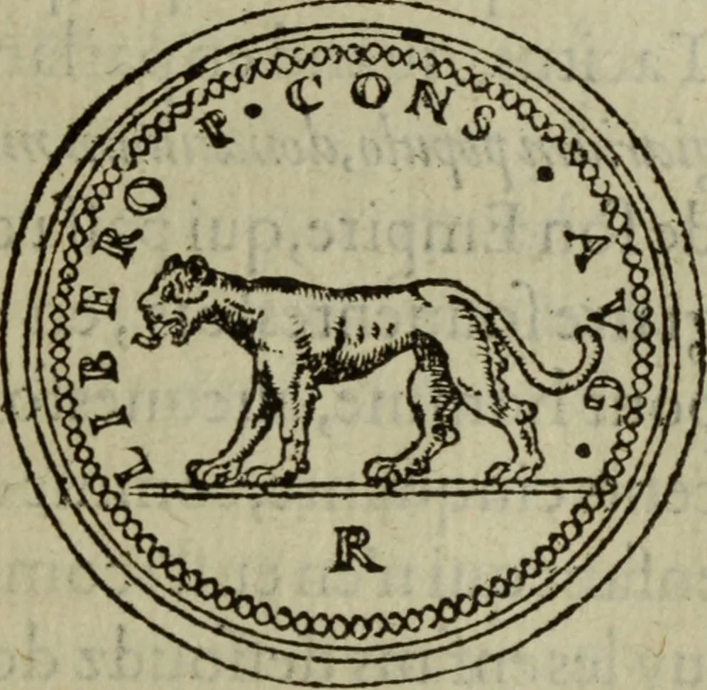 An illustration from Discours de la religion des anciens Romains : de la castrametation & discipline militaire d'iceux. Des bains & antiques exercitations grecques & romaines ..., 1581, leaf 148