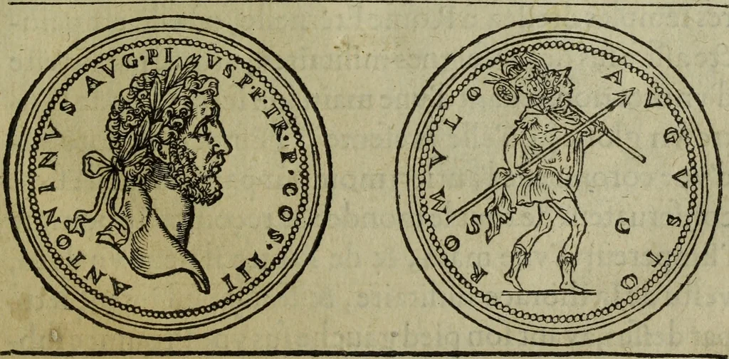 An illustration from Discours de la religion des anciens Romains : de la castrametation & discipline militaire d'iceux. Des bains & antiques exercitations grecques & romaines ..., 1581, leaf 172