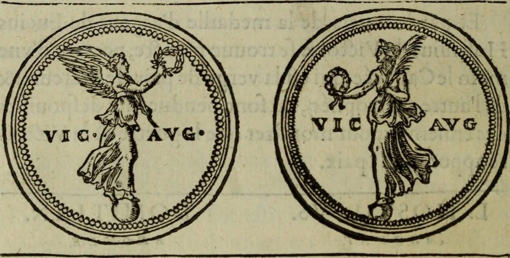 An illustration from Discours de la religion des anciens Romains : de la castrametation & discipline militaire d'iceux. Des bains & antiques exercitations grecques & romaines ..., 1581, leaf 181