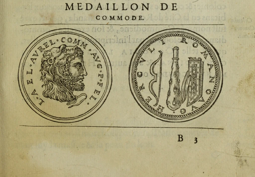 An illustration from Discours de la religion des anciens Romains : de la castrametation & discipline militaire d'iceux. Des bains & antiques exercitations grecques & romaines ..., 1581, leaf 194