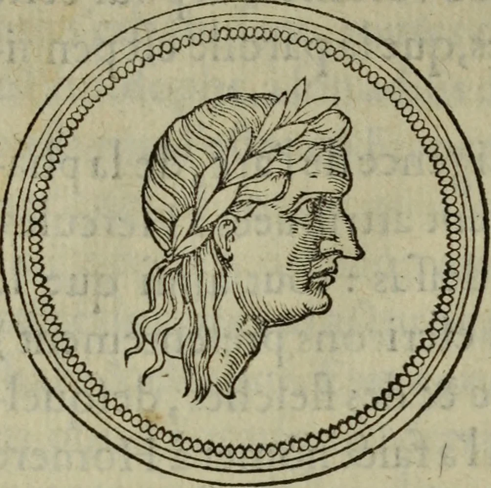 An illustration from Discours de la religion des anciens Romains : de la castrametation & discipline militaire d'iceux. Des bains & antiques exercitations grecques & romaines ..., 1581, leaf 201