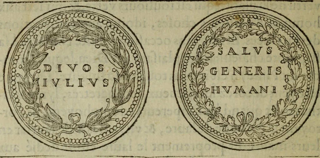 An illustration from Discours de la religion des anciens Romains : de la castrametation & discipline militaire d'iceux. Des bains & antiques exercitations grecques & romaines ..., 1581, leaf 203