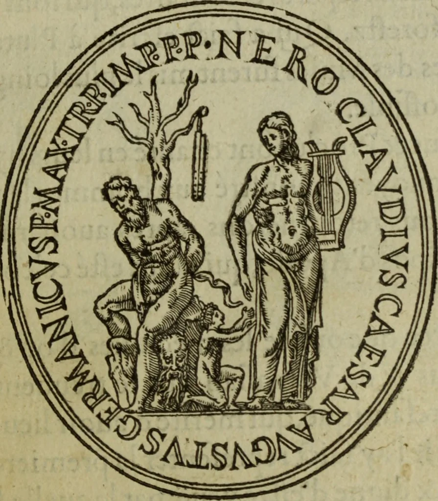 An illustration from Discours de la religion des anciens Romains : de la castrametation & discipline militaire d'iceux. Des bains & antiques exercitations grecques & romaines ..., 1581, leaf 210