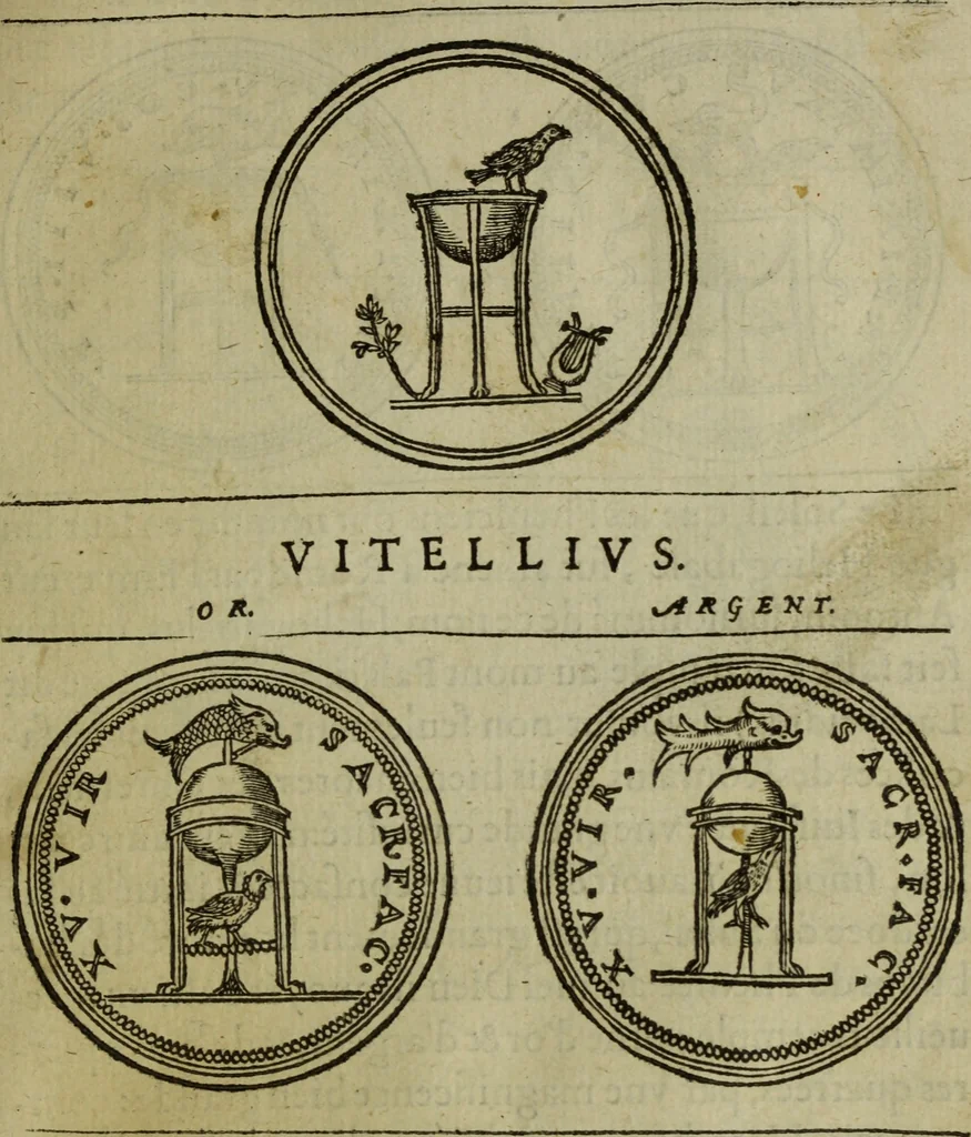 An illustration from Discours de la religion des anciens Romains : de la castrametation & discipline militaire d'iceux. Des bains & antiques exercitations grecques & romaines ..., 1581, leaf 212