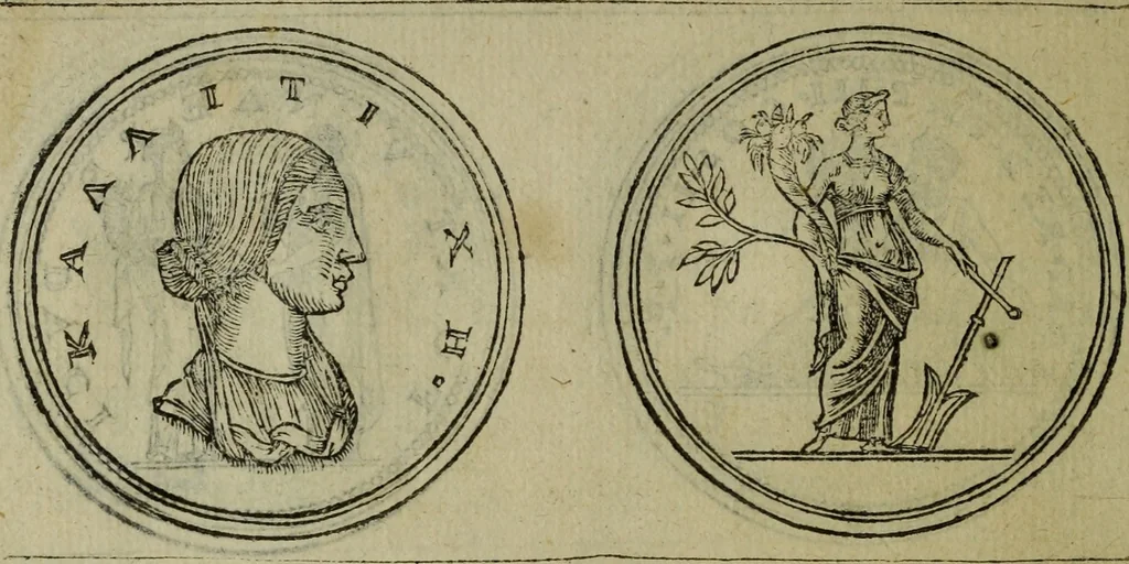 An illustration from Discours de la religion des anciens Romains : de la castrametation & discipline militaire d'iceux. Des bains & antiques exercitations grecques & romaines ..., 1581, leaf 217