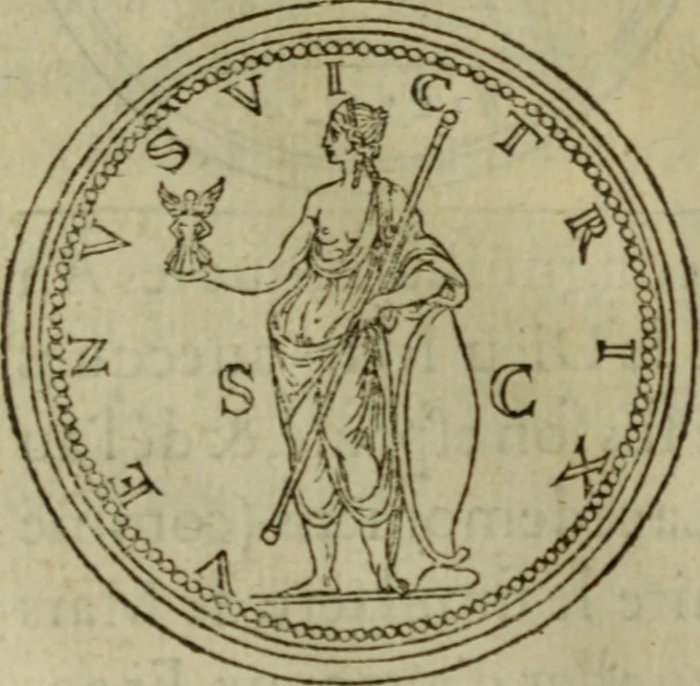 An illustration from Discours de la religion des anciens Romains : de la castrametation & discipline militaire d'iceux. Des bains & antiques exercitations grecques & romaines ..., 1581, leaf 223