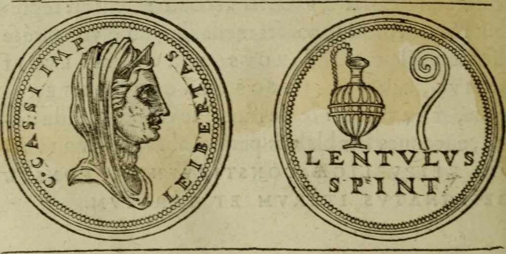 An illustration from Discours de la religion des anciens Romains : de la castrametation & discipline militaire d'iceux. Des bains & antiques exercitations grecques & romaines ..., 1581, leaf 249