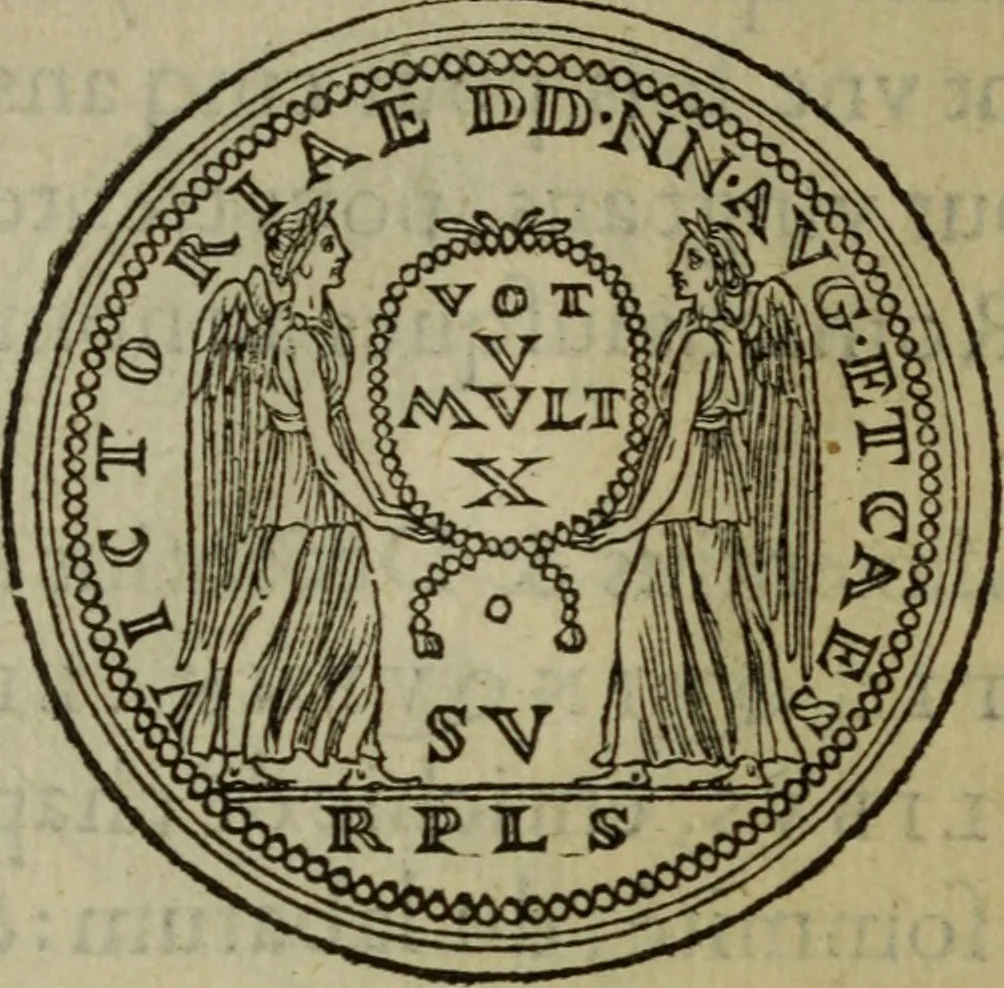 An illustration from Discours de la religion des anciens Romains : de la castrametation & discipline militaire d'iceux. Des bains & antiques exercitations grecques & romaines ..., 1581, leaf 275