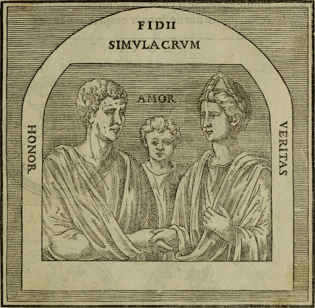 An illustration from Discours de la religion des anciens Romains : de la castrametation & discipline militaire d'iceux. Des bains & antiques exercitations grecques & romaines ..., 1581, leaf 32